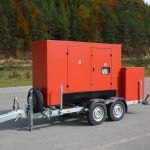 Genset with cable drum